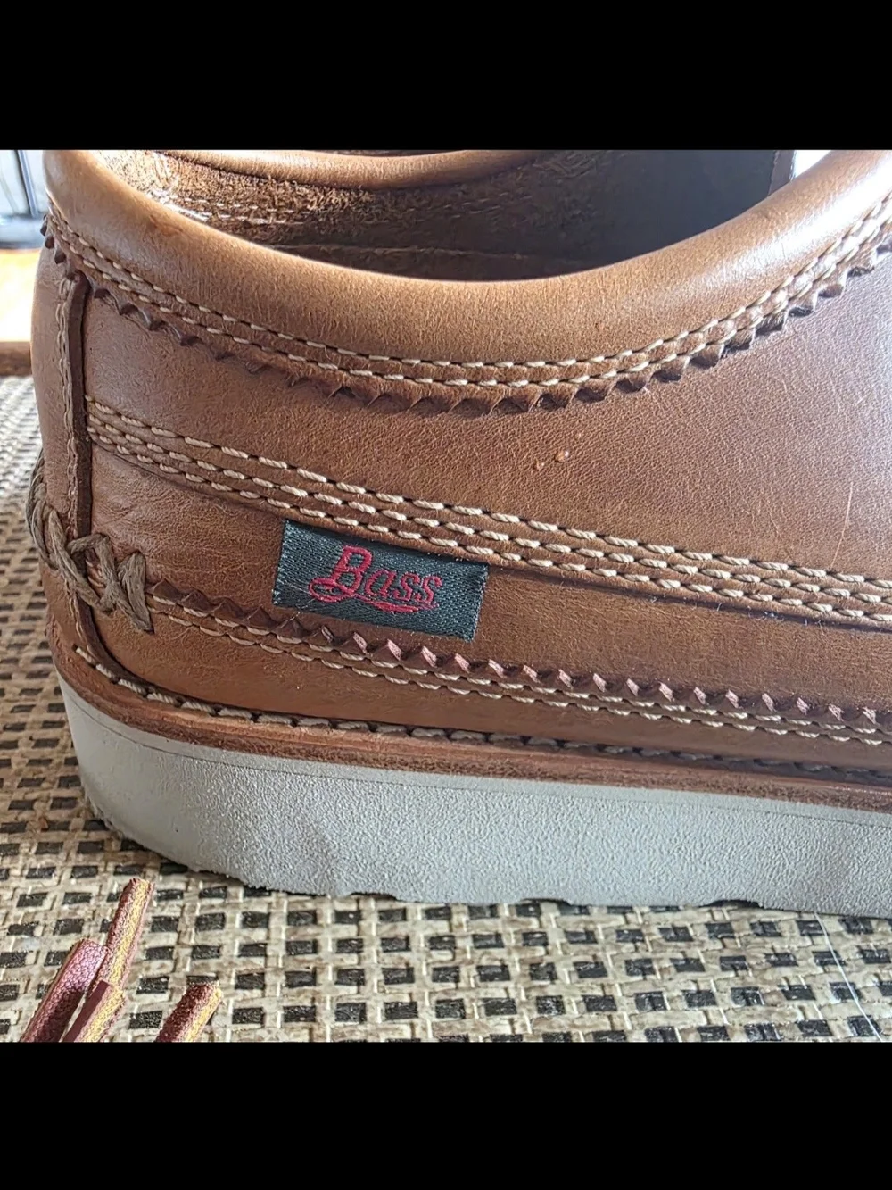 G.H. BASS Clayton Classic Men's Brown Leather Moccasin Boat Shoe Eastland Sebago